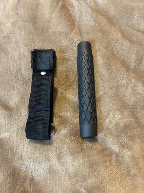 Tactical Collapsable Baton with rubber grip (with Nylon Holster)